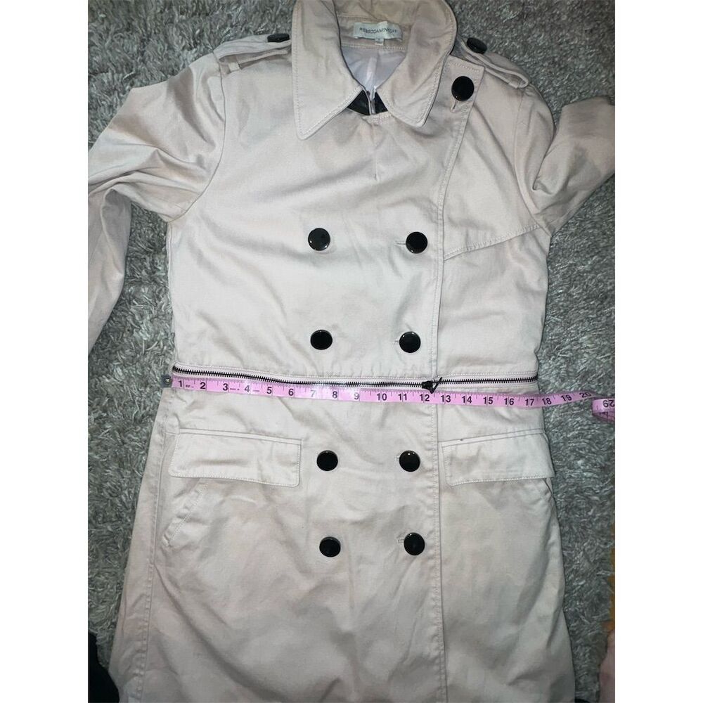 Rebecca Minkoff Women's Convertible Trench Coat Beige Size Small Standard - Picture 16 of 16